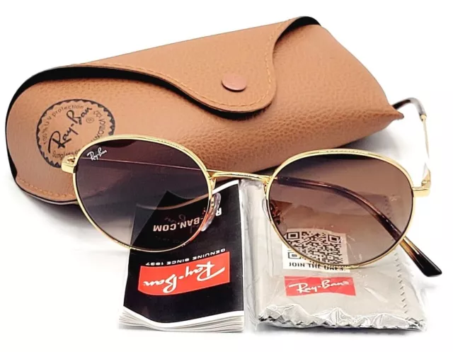 Ray-Ban RB 3681 001/13 Unisex Sunglasses Size 50-26-145 3N Gold / Brown Gradient