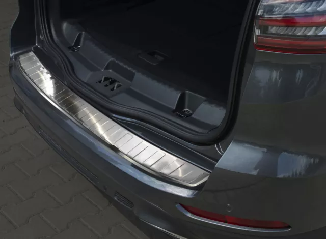 Ladekantenschutz für Ford S-Max 2 II 2015-2018 mit Abkantung Edelstahl Silber