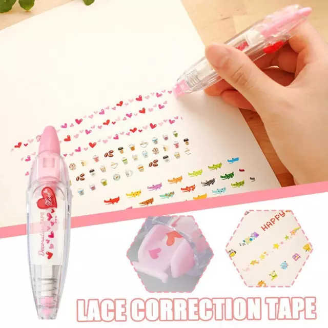 Ally-Pocket Tape Pen- DIY Cute Animals Press Type Decorative Pen E5U1