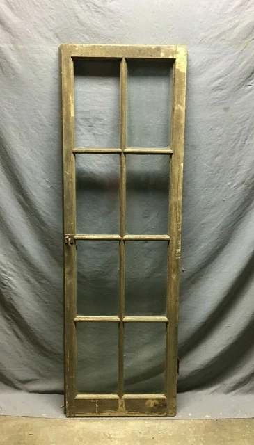 Single 20x62 Antique 8 Lite Casement Window Shabby Cabinet French Door 715-21B