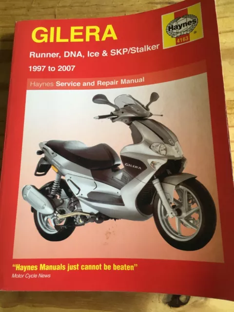 Haynes Manual - Gilera Runner, Ice & SKP/Stalker