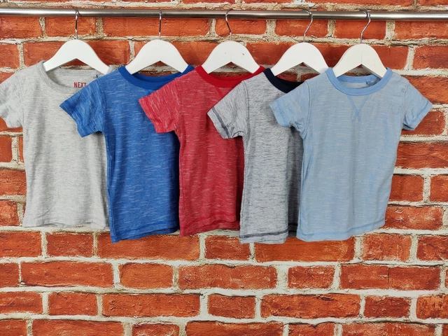Baby Boy Bundle Age 12-18 Months 100% Next Short Sleeved Top T-Shirt Set 86Cm
