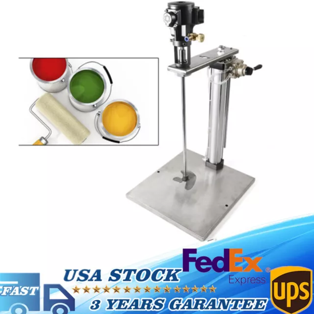 5 Gallon Automatic Paint Air Power Mixer Blender +Stand Pneumatic Mixing Machine