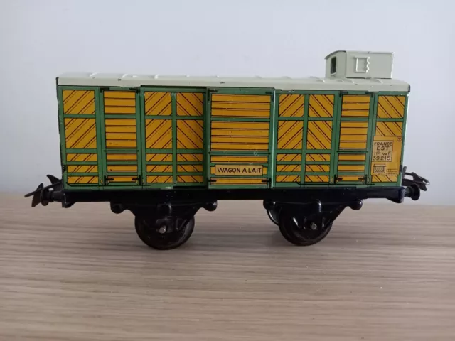 Trains Hornby Meccano Wagon A Lait Peu Courant Echelle O