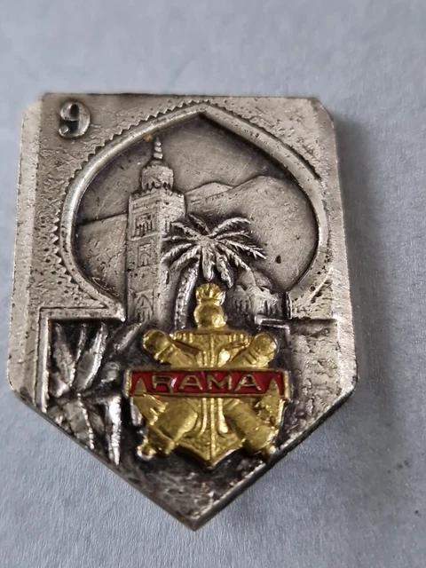 Insigne Militaire Ancien - Dragon Marine Tunisie - Afrique Du Nord - Colonies