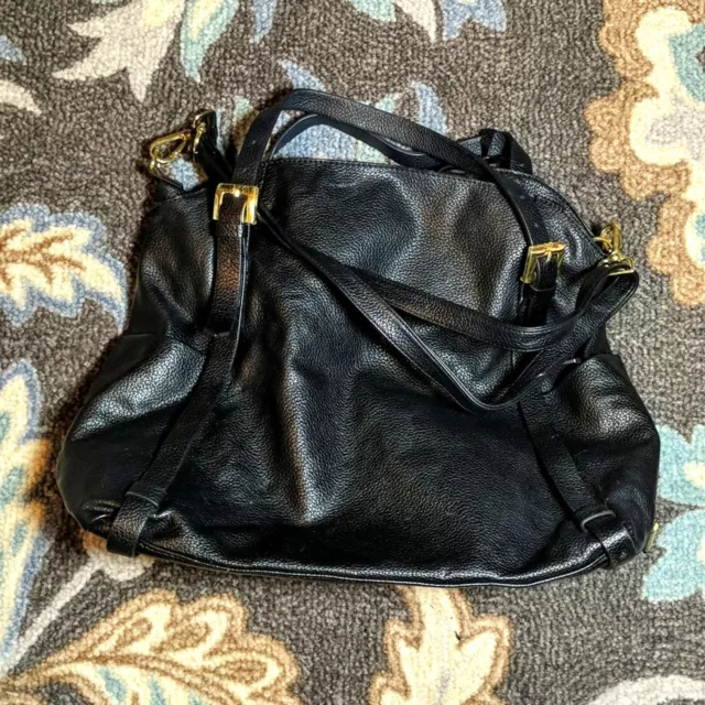 Steve Madden Large Black Hobo Tote Bag