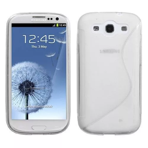 Clear Silicone Soft Rubber Protector Case Cover Samsung Galaxy S3 S 3 III i9300