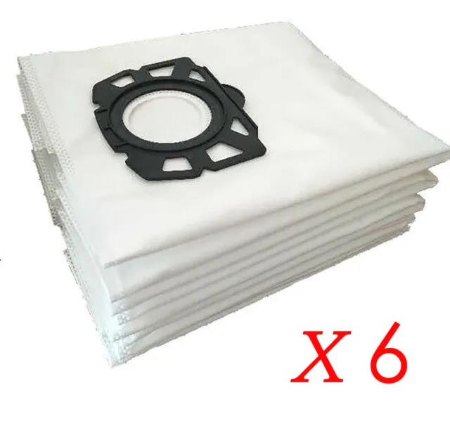 6 X sacs d'aspirateur pour filtrants Kärcher 2.863-006.0 MV WD 4 5 6 P Premium