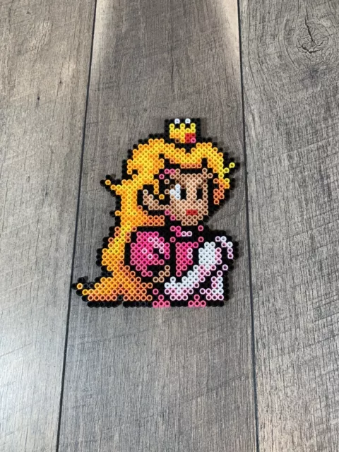 Meowser Custom Made Mario Perler 8-bit Perler Bead Art 