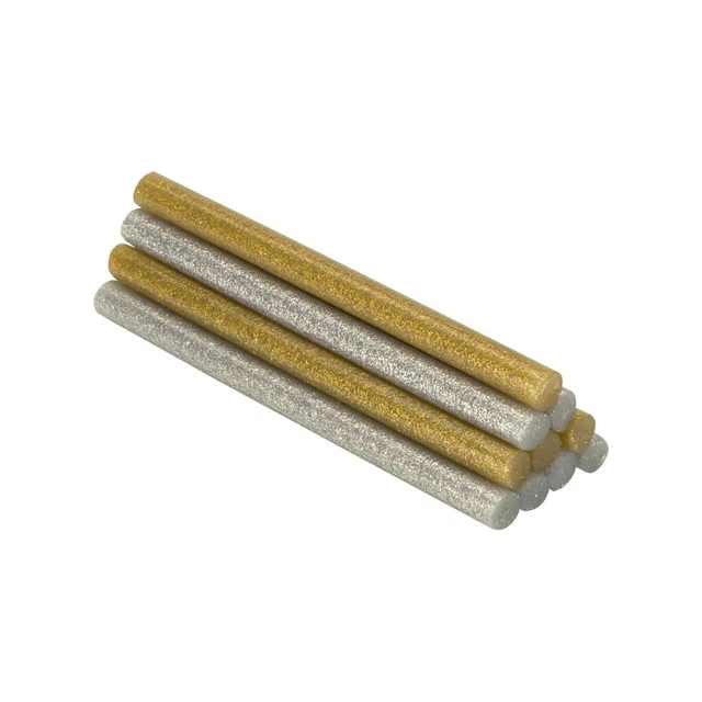 Bâtons de colle thermofusible Salki 430208 Argenté Doré Paillettes Décoration