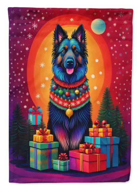 Belgian Sheepdog Holiday Christmas Flag Garden Size DAC3040GF