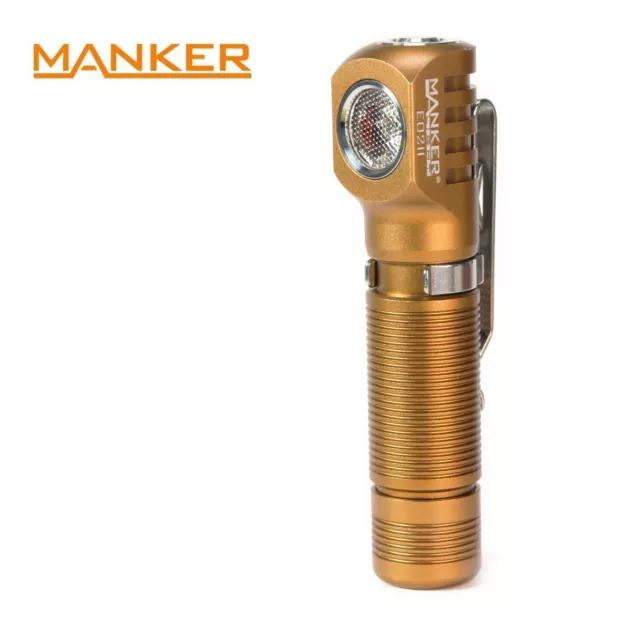New Manker E02 II ( Sand, CW ) 420 Lumens LED Flashlight Torch