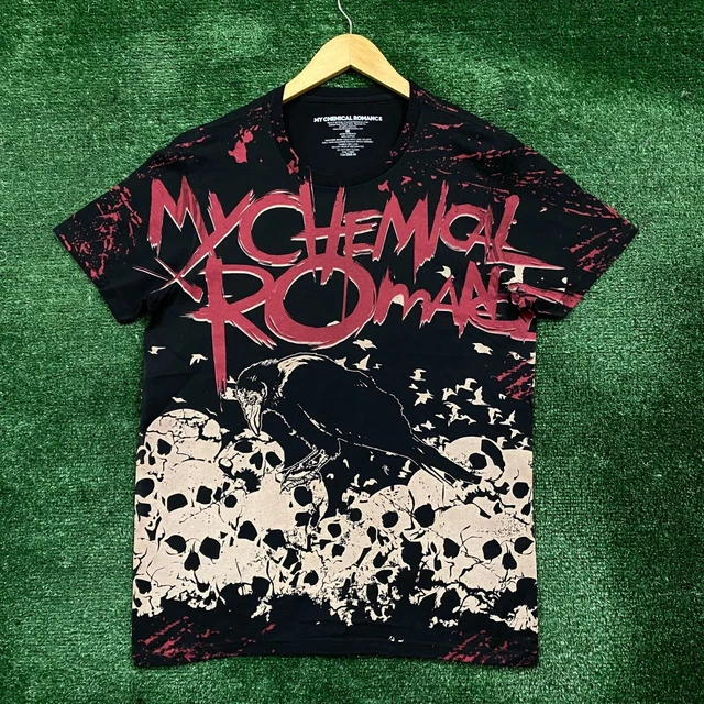 VTG My Chemical Romance Shirt Skeleton Emo Punk Used Taking Back
