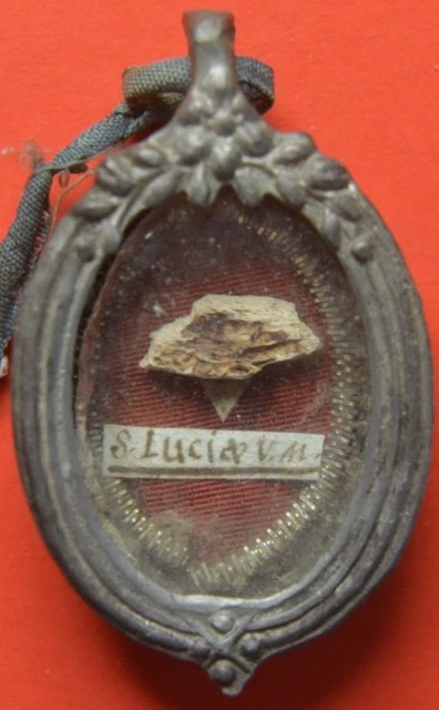RELIC RELIQUARY SHRINE RELICARIO RELIQUIA S. LUCIA VERGINE MARTIRE DI ...