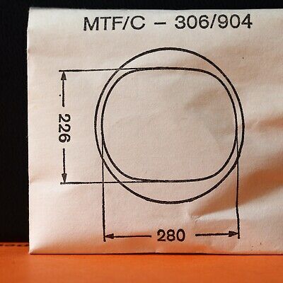 Plastic armed glass chromed ring Vetro armato cromato n° 330 diametro 33.0mm NOS 