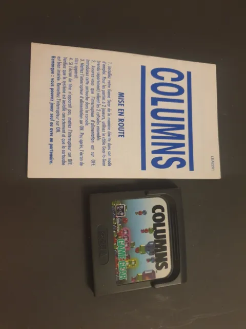 Columns - Jeu Sega Game Gear avec notice