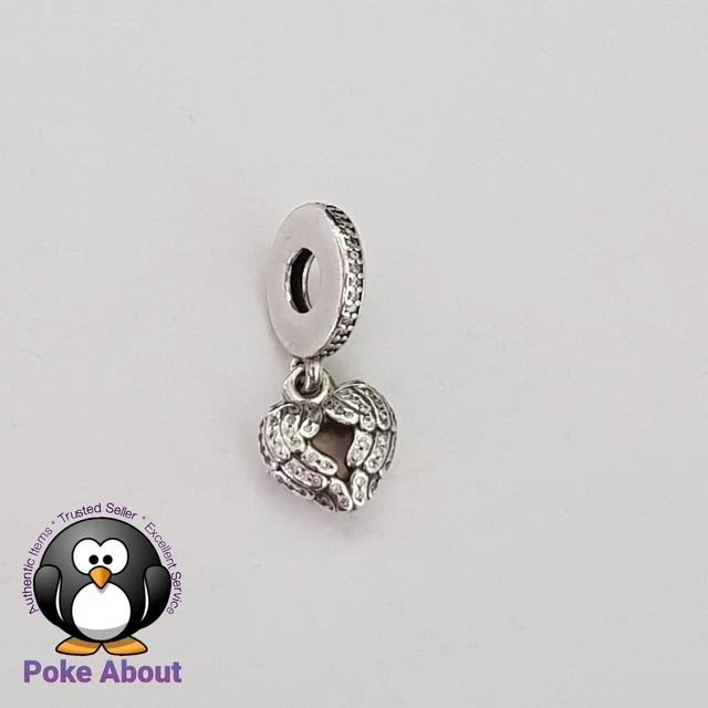 Heart and Angel Wings Dangle Charm