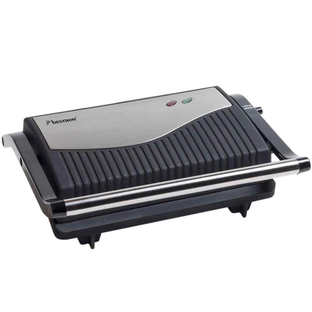 Bestron Panini Grill 750W Tischgrill Kontaktgrill Sandwichtoaster Elektrogril...