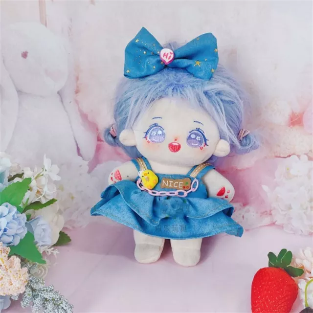 With Cartoon Headband Princess Dress  20cm Cotton Doll/EXO Idol Dolls