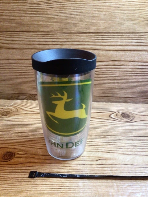 Tervis Tumbler John Deere 16oz Insulated Hot Cold Logo Green Water Cup with LID