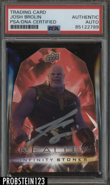 Josh Brolin SIGNED Thanos 2018 Avengers Infinity War Reality Stones PSA DNA AUTO