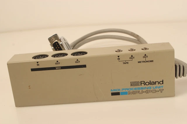 ROLAND MIDI PROCESSING unit MPU-IPC-T W/ 2 MIDI cables $199.99
