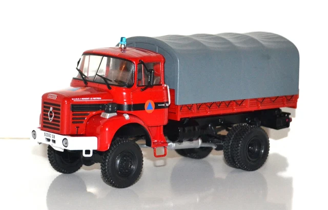 Maquette Hachette Véhicule Miniature - Camion 1:43 Berliet L64.6 M3 4x4 Chasse-neige Chasse Neige - Foto 12