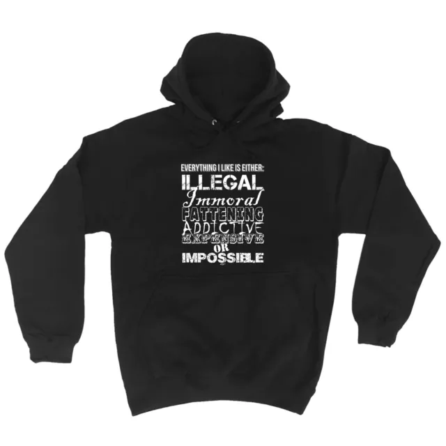 Funny Novelty Hoodie Hoody hooded Top BL126 slogan hoodies for women men humo