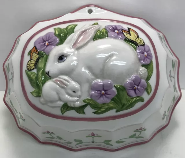 Vintage 1986 Le Cordon Bleu Bunny Rabbit Gelatin Mold - Franklin Mint