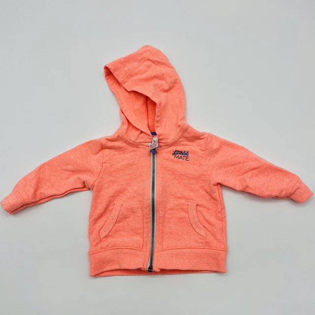 Carters Infant Boys Size 6 Months Little Mate Zippered Hooded Sweatshirt 1407