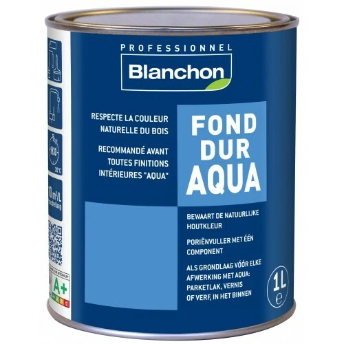 Fond dur - bouche pores - polyuréthane en phase aqueuse - Aqua - 1 L BLANCHON