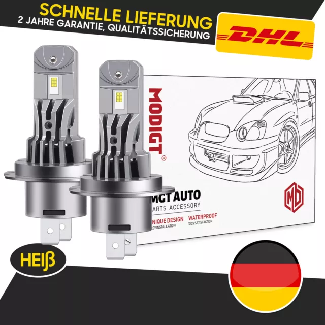 2x H7 LED Auto Scheinwerfer Kit 55W COB DRL 12V 6500K Lampe Birne Weiß DHL