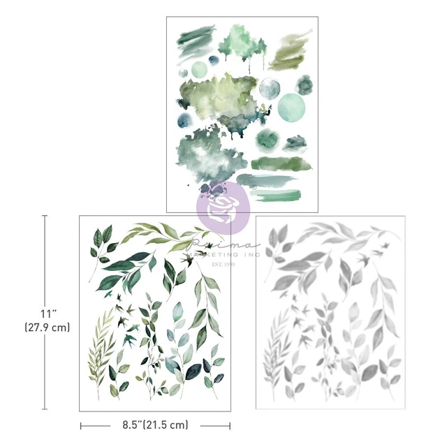 Sharon Ziv Reib-On Transfers 8,5""x11"" 3/Stück - Grün Tag 930394