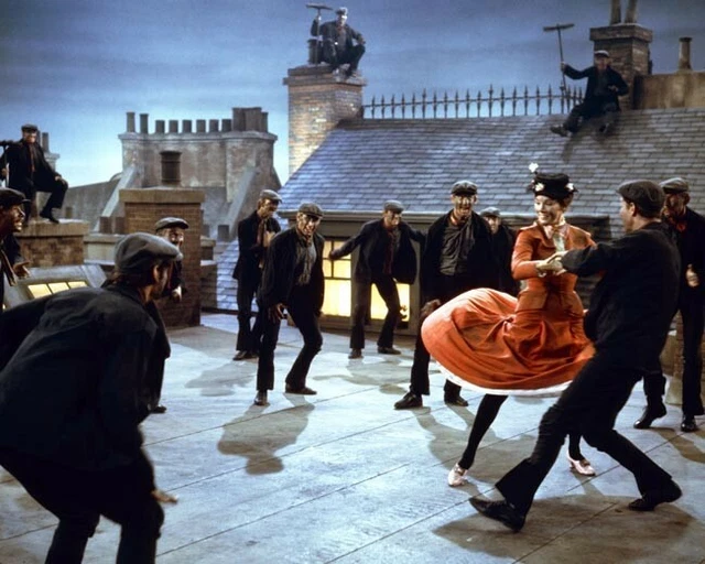 MARY POPPINS STEP in Time number Julie Andrews Dick Van Dyke on rooftops Poster £16.80 PicClick UK