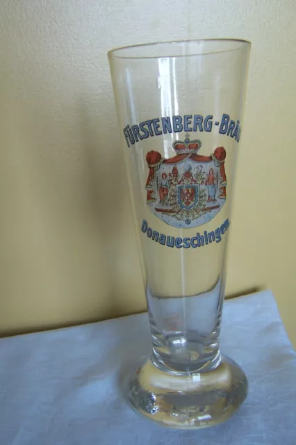 altes  Bierglas   Flötenglas   6/20 L    Fürstenberg  Bräu