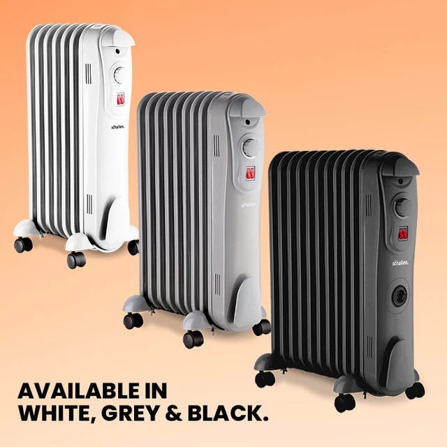SCHALLEN OIL FILLED Radiator Heater Portable Electric Energy Efficient