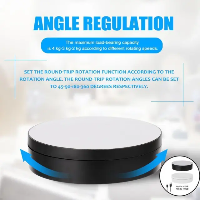 7.8 360 Degree Mirror Rotating Display Stand Turntable for Shop