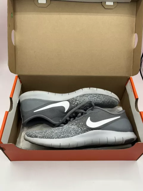 Nike Flex Contact Running Trainers Cool Grey/White-Pure Platinum Mens Size 8.5