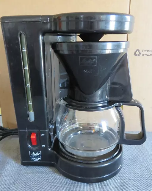 Vintage Melitta Coffee Maker BCM-4C Gevalia 4-Cup Black CLEAN Dorm RV  Descaled!