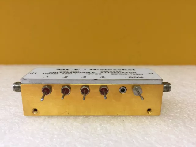 Weinschel 3201-4 DC to 2 GHz, 0 -1.2 dB, SMA, Programmable  Attenuator. Tested! 2