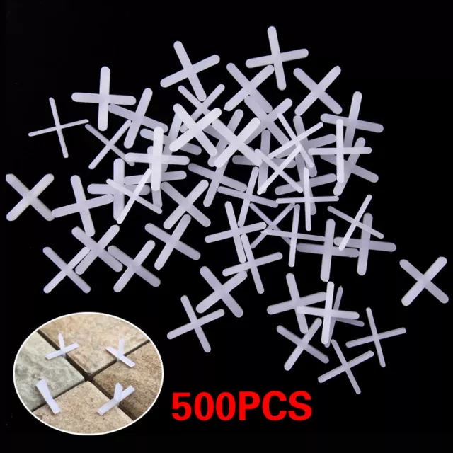 500Pcs Cross Tiles Leveling System Floor Spacer Clips Wall Leveler Carrelage