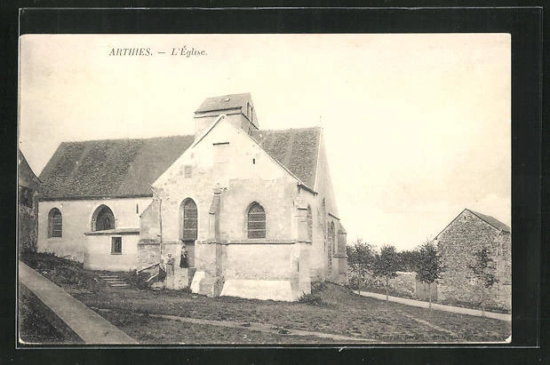 CPA Arthies, L´Eglise