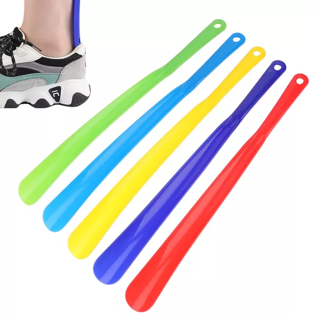 46.5cm Shoe Helper Easy Sturdy Shoe Horn Long Plastic Handle Slip Aid Shoehorn