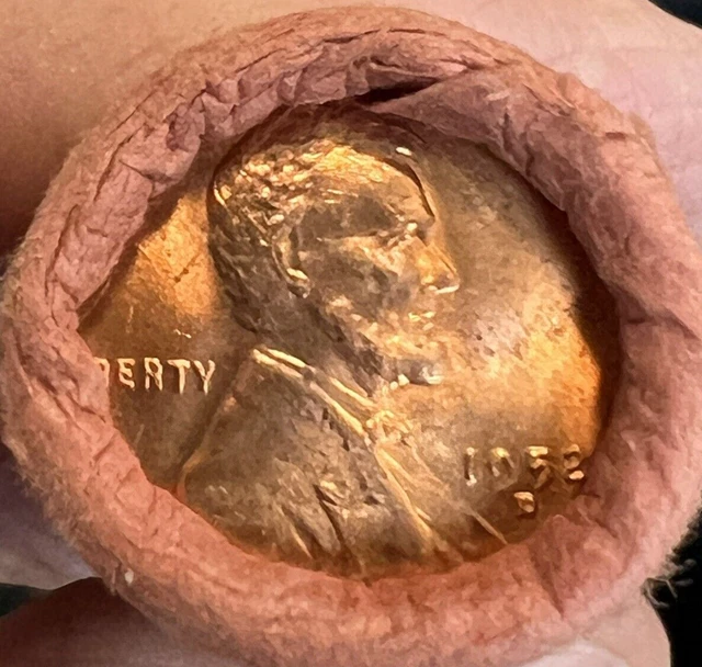 1952 D Lincoln Wheat Penny *Rare Red Cent Roll *Never Been Opened *Watch Video*