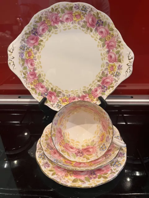 Royal Albert 'Serena' Cabinet china Avon shape cup / saucer/ tea plate/ cake pla