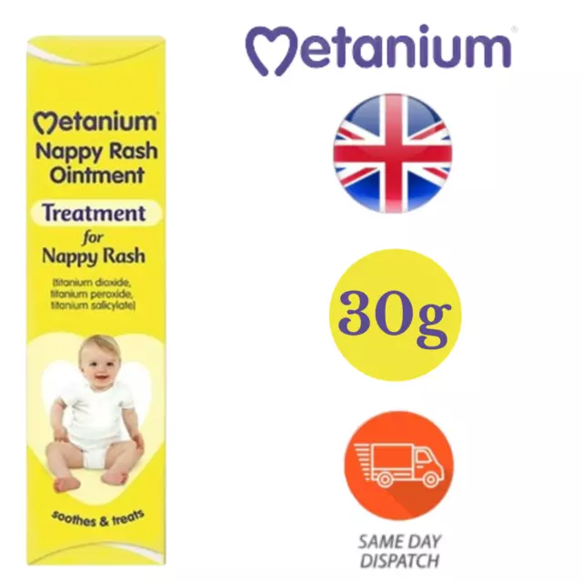 Metanium Nappy Rash Ointment Specifically Formulated to Smooth & Treats - 30g