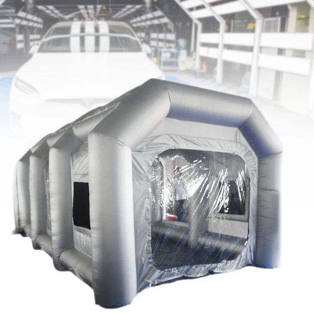 Tenda gonfiabile 4 x 2,5 x 2,2 m auto cabina di verniciatura cabina spray tenda campeggio officina