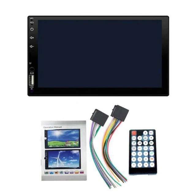 7" 2DIN Carplay Car Stereo Radio MP5 Touch Screen with Bluetooth Audio USB/AUX