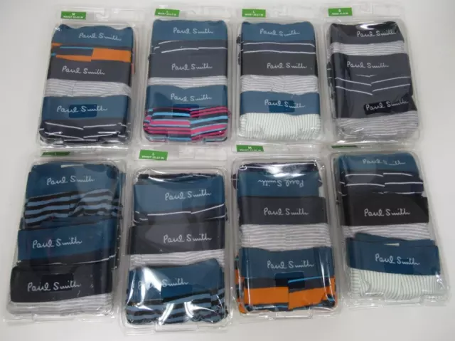 Paul Smith Boxers Trunks  3 Pack Assorted Colour Mixed Stripe Size S M L XL New