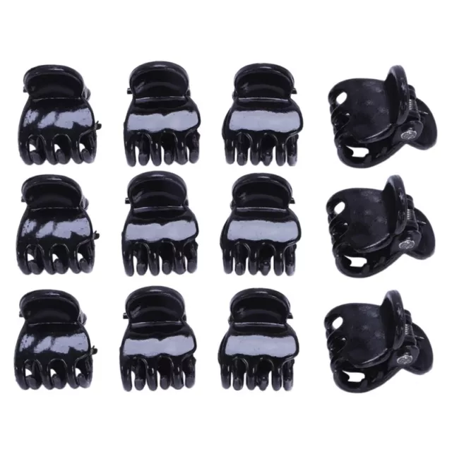 12 piezas  Plastico  horquilla 6 garras del pelo pinza de clip para damas L6P4